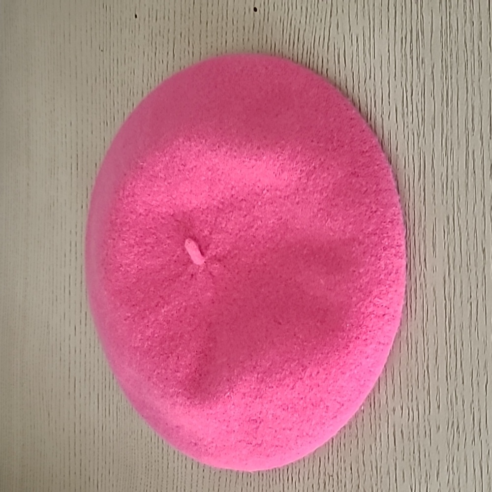 Parisian 100% Wool Pink French Beret Hat